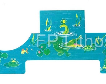 FISHER-PRICE #993 Castle MOAT Replacement Litho - Sticker - Decal - Little People Play Family