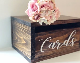 Wood Card Box