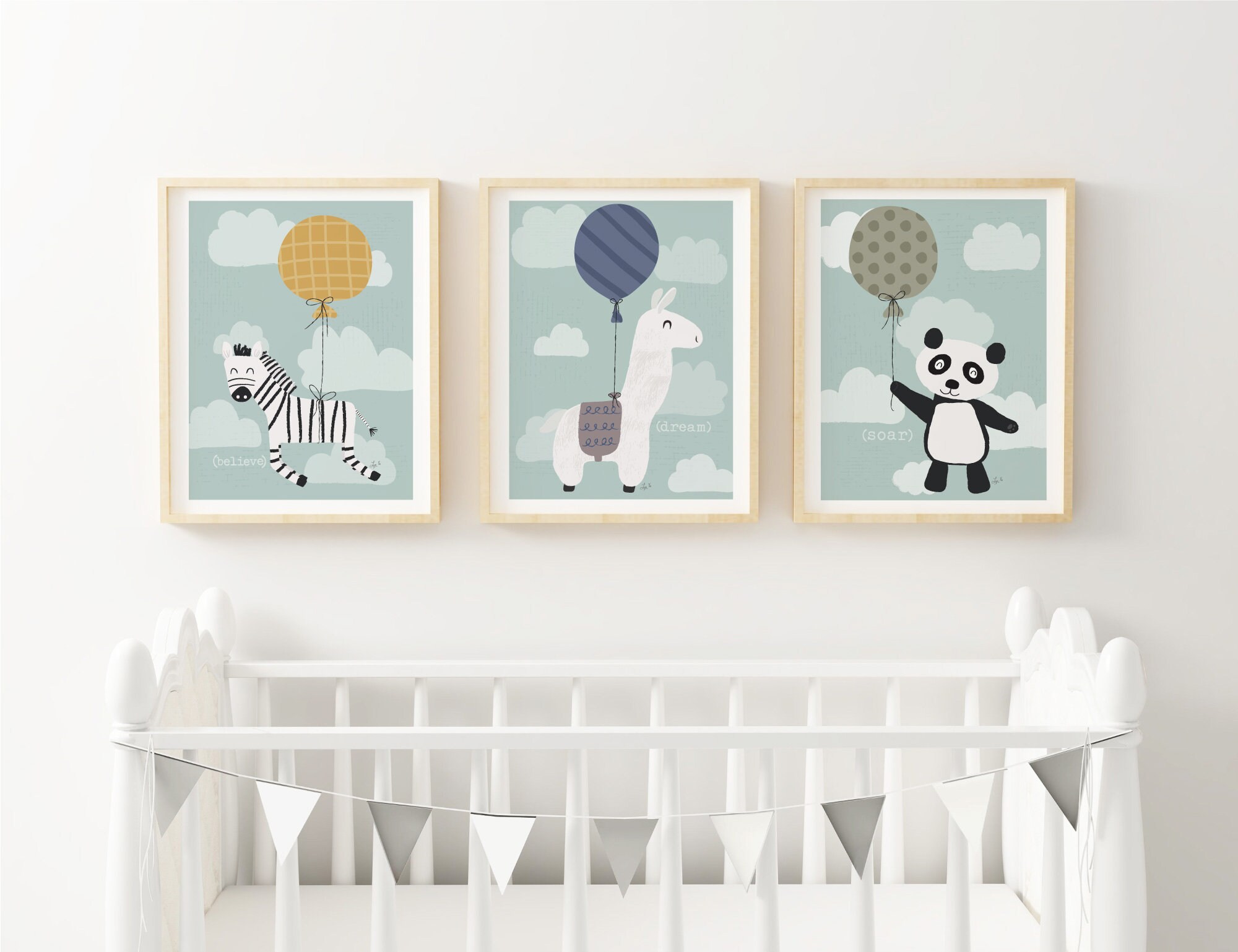 Animal Printables for Boy's Nursery Balloon Animal | Etsy