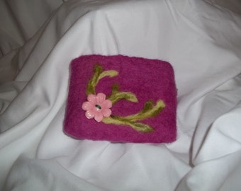 felted change purse