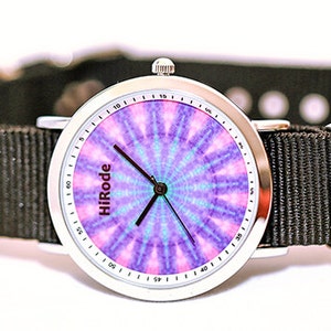 WATCH - Purple Boho- Kaleidoscope Mandala style watch