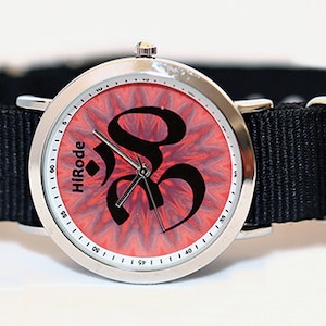 bohemian watch - Watch  - OM Fire - Kaleidoscope Mandala style watch - yoga