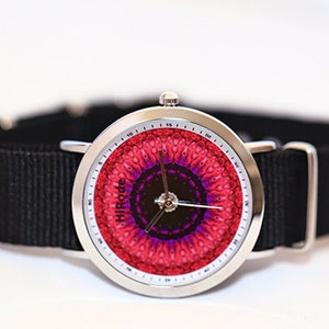 WATCH - Pink Dream- Kaleidoscope Mandala style watch