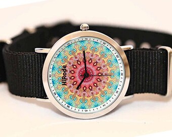 WATCH - The Garden - Kaleidoscope Mandala style watch