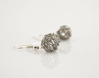 Love Knot earrings  - gold dangle earring  - silver dangle earrings - boho earrings - hippie earrings