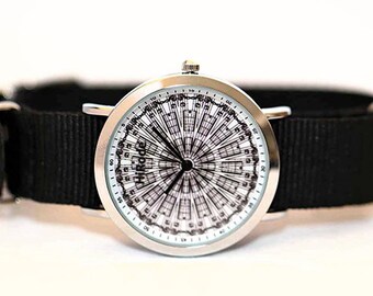 WATCH - Musical Notes - Kaleidoscope Mandala style watch