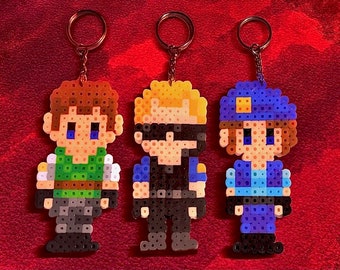 S.T.A.R.S Chris, Jill and Wesker Bead Sprite Keychains | Resident Evil Inspired