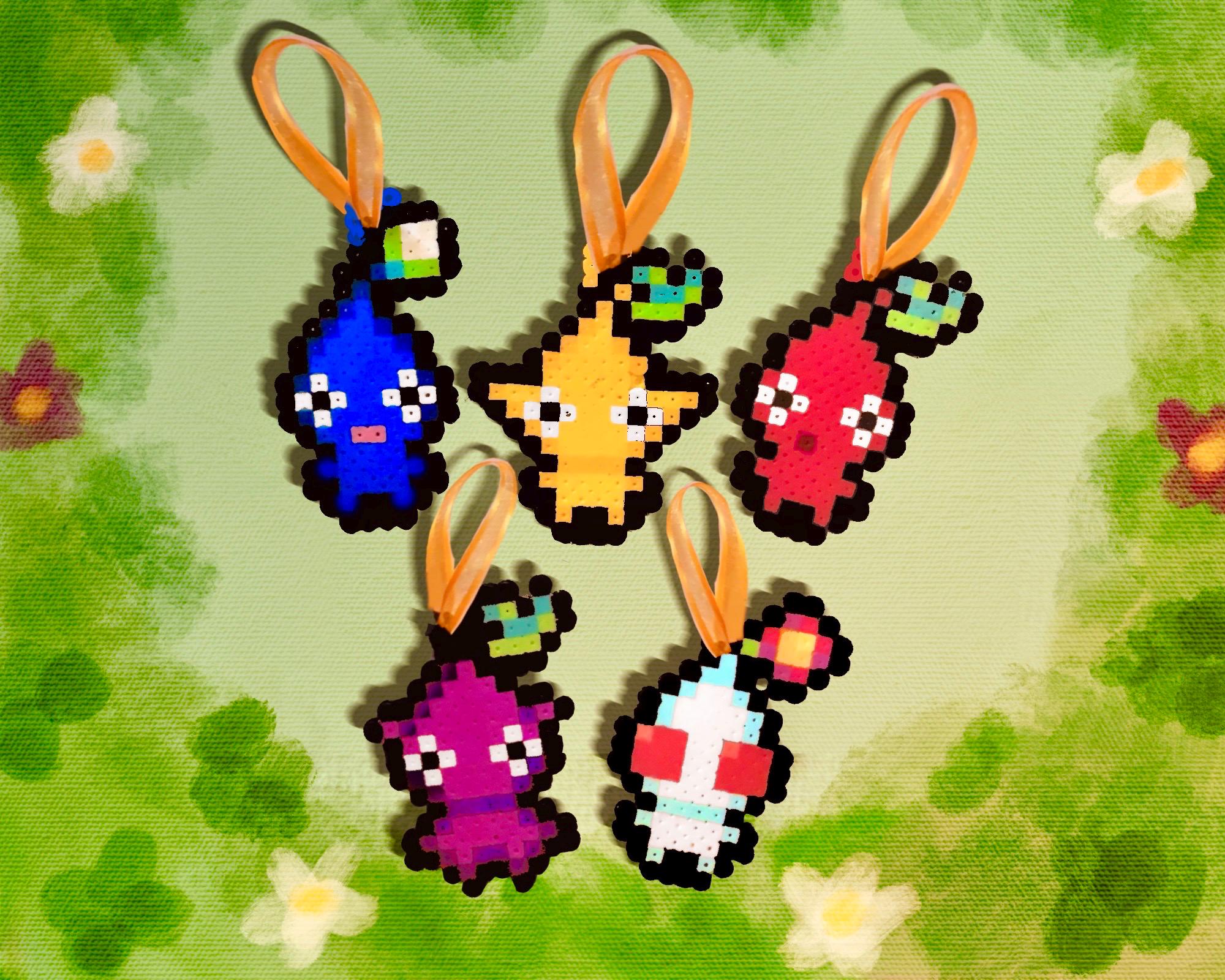Pikmin Perler Beads