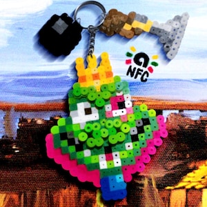 King K. Rool Bead Sprite NFC Keychain | Donkey Kong Country Inspired