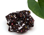 Cats Hair Accessory, White kittens Hair Scrunchie, Cute Handmade Scrunchy, Hair Accessories, Festival Fashion, Brown cat scrunchie, kittens