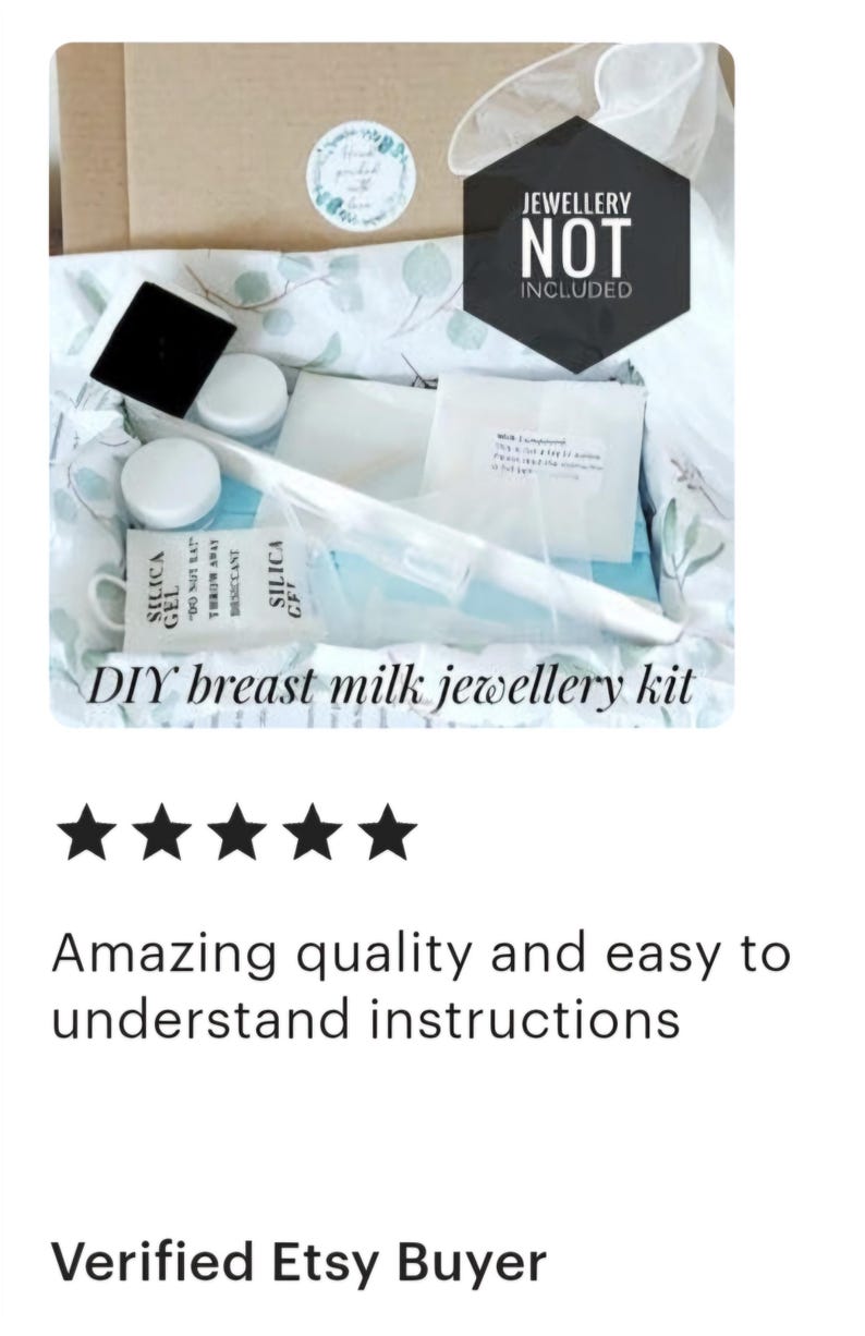 Meet the maker. Trisha Wood. Created by Trisha Wood. Trisha Wood creates and makes DIY breast milk jewellery kits and broken china jewellery, ideal for new mum gifts and wedding anniversay gifts