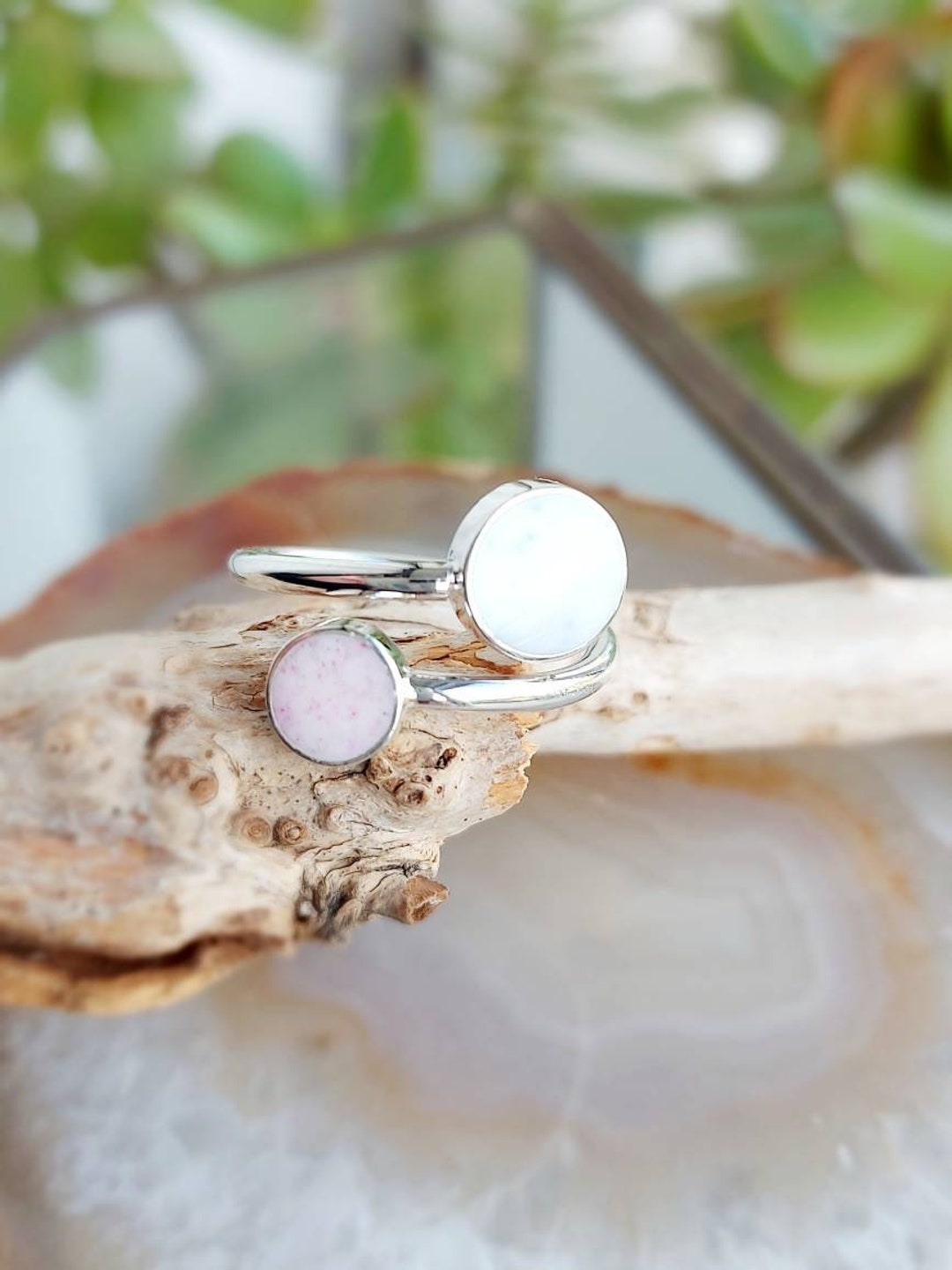 DIY Breast Milk Kit Adjustable Two Stone Setting Silver 925 Etsy