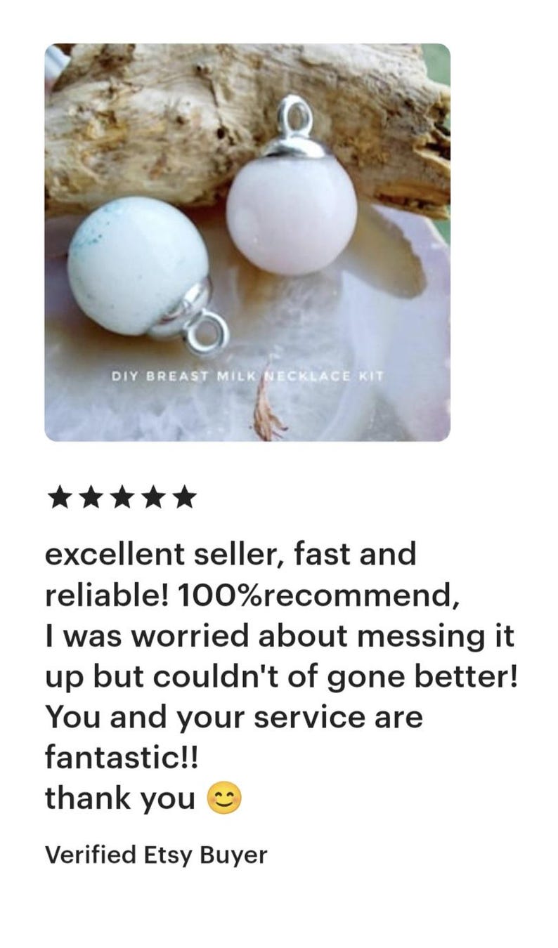 DIY breast milk jewellery kit, DIY breast milk jewellery kit, breast milk soap, coconut milk, coconut oil, Created by Trisha Wood. Trisha Trisha Wood creates and makes DIY breast milk jewellery kits and broken china jewellery, ideal for new mum gifts