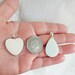 DIY Breast Milk kit, inc silver plate pendants and chains, with white resin colour, instruction. Silver 925 options. Breast is best. 