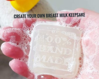 DIY Breast Milk Soap Kit: Coconut milk refill packs, 180g make your own breast Milk soap, refill bags