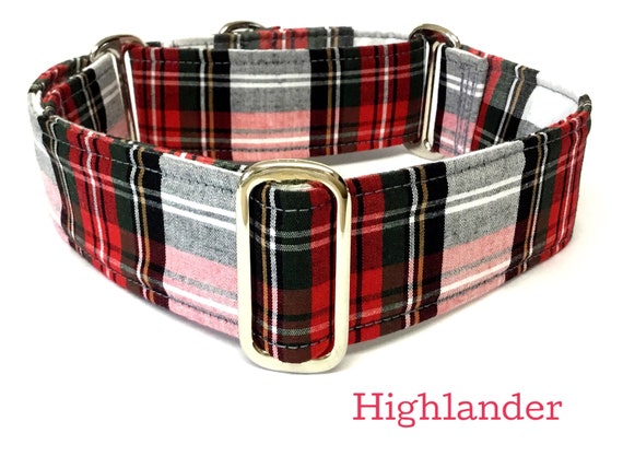 Tartan clearance martingale collar