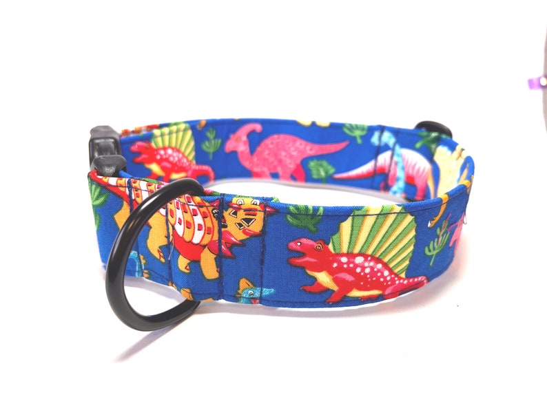 Dinosaur Dog Collar 25mm38mm Wide Large Breed Collar Etsy UK