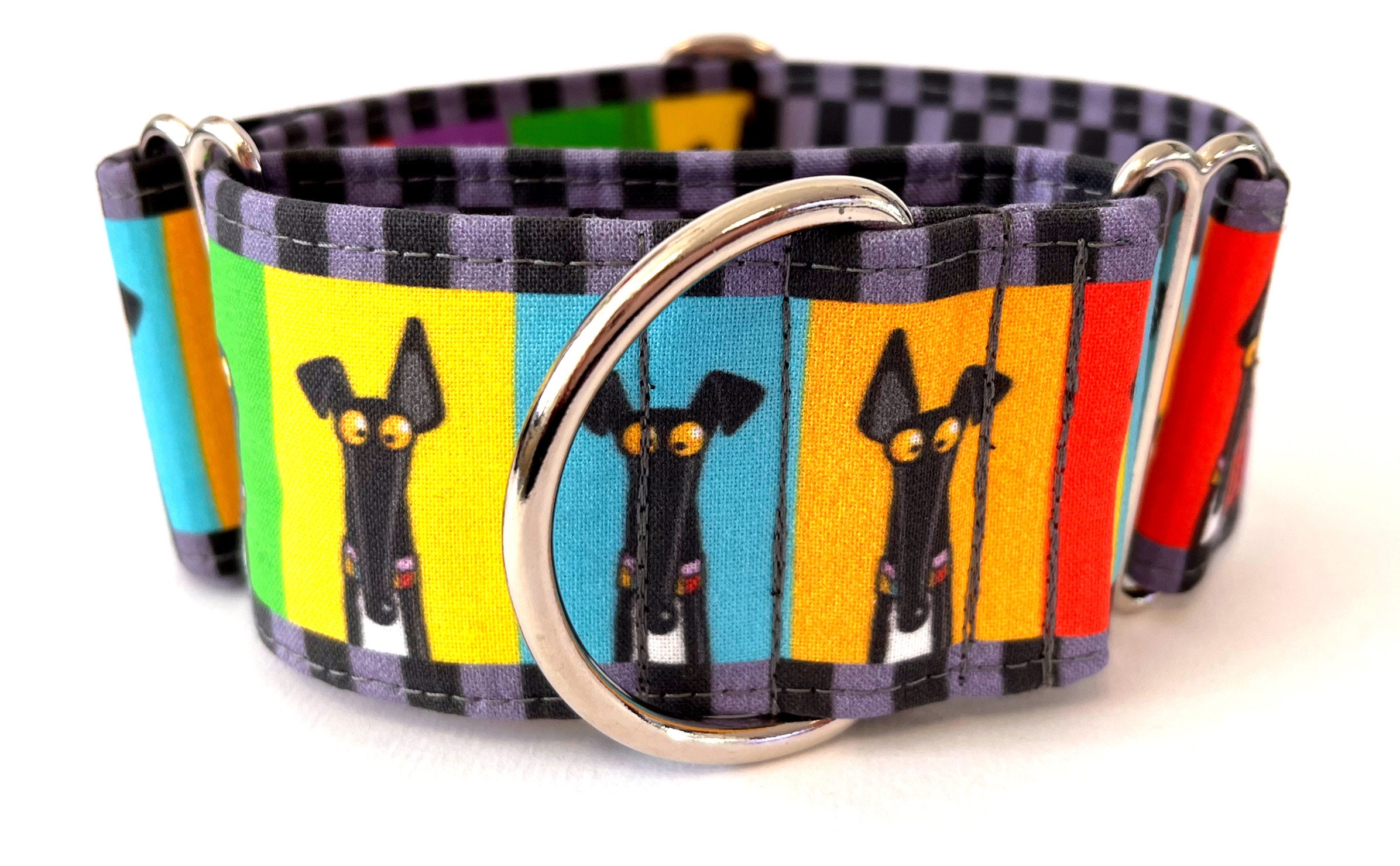Greyhound Design Martingale Collar Whippet Collar Greyhound Etsy Norway