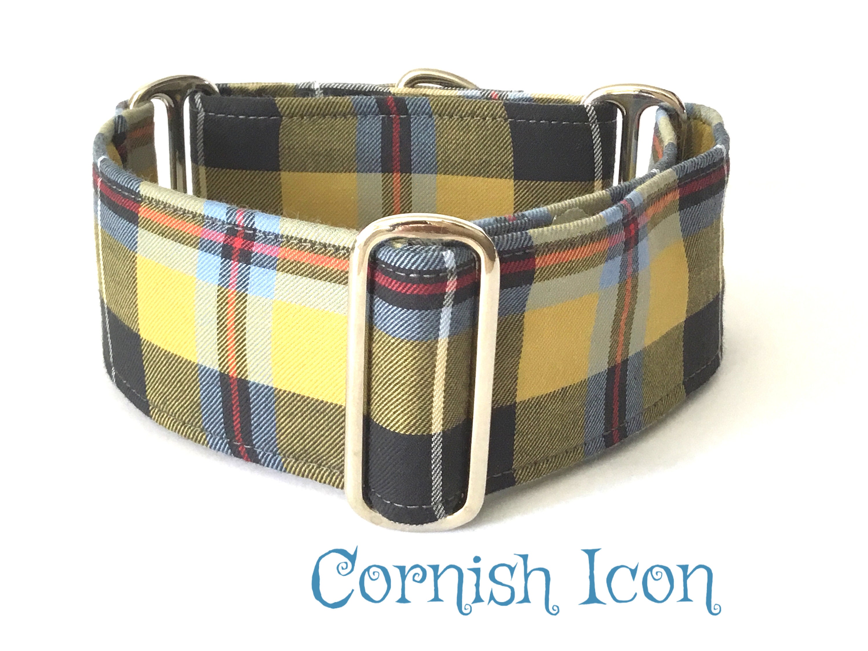 Cornish Tartan/plaid Martingale Dog Collar/ Whippet Collar / Etsy UK