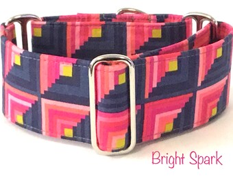 Martingale Collar, Greyhound Collar, Whippet Collar, Iggy Collar, Lurcher Collar, Large Breed Collar, slip on, fabric covered polypropylene