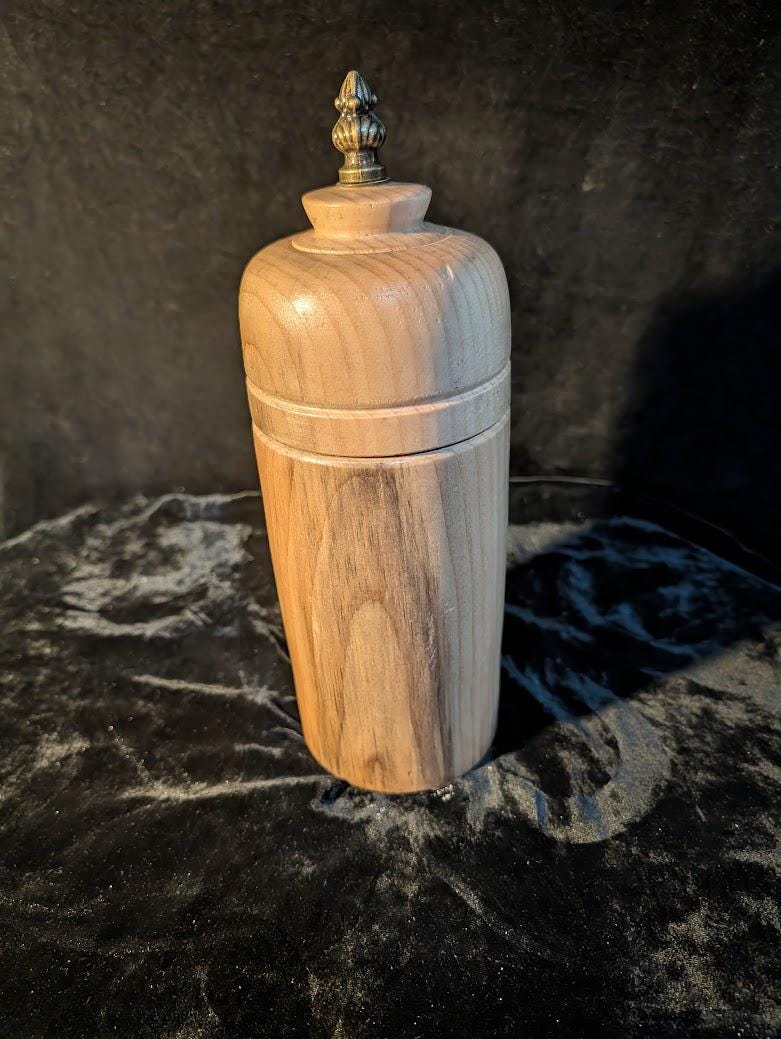 canister from reclaimed trees