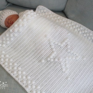CROCHET BLANKET PATTERN - Brightest Star Blanket - Bobble Blanket Pattern - Includes Step By Step Photo Tutorial, a Graph and instructions