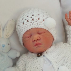 BABY HAT CROCHET Pattern- Unisex Baby Hat Pattern - Bobtail Hat - Includes 5 sizes from Preemie Baby - 18 months, Step by step tutorial, Pdf