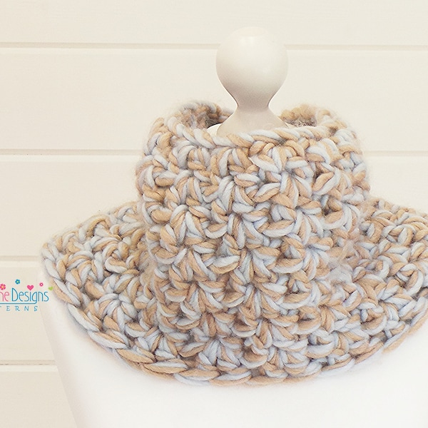 THE BIG Softie Crochet cowl pattern Bulky Cowl Pattern Trendy Cowl Pattern Scarf pattern Cuddly Cowl pattern Easy Cowl Crochet Pattern Pdf