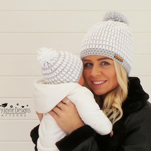 CROCHET HAT PATTERN - Best Seller - Luxury hat pattern - Eskimo Kisses Hat - Chenille Hat Pattern 9 Sizes - Baby Toddler Child Teen Adult xl