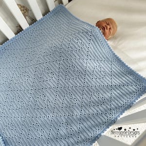 Heart Baby Blanket Crochet Pattern
