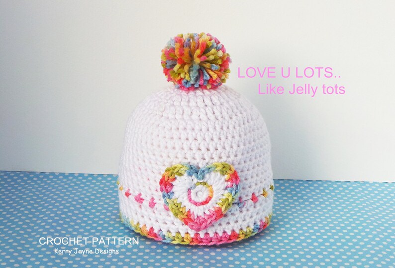 JELLY TOTS Hat Crochet Pattern Crochet Baby Hat Pattern Etsy
