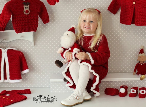 crochet santa dress pattern CROCHET PATTERN - Santa Bell Dress - Christmas Dress Crochet Pattern, Photo  Tutorial, Sizes Newborn up to 6 Years. Lots of Photos Included