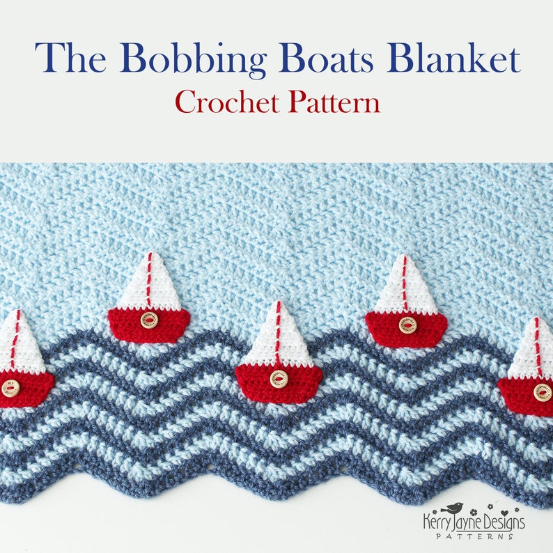 BOAT BLANKET Crochet Pattern Easy to Crochet Baby Blanket Etsy