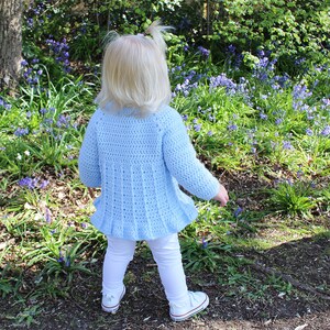 CROCHET CARDIGAN PATTERN Little Bell Cardie Crochet Pattern includes Photo Tutorial, Sizes Newborn up to 8 years, Baby, Child Pattern image 10