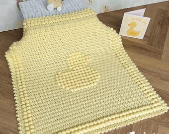 Duck Baby Blanket Crochet Pattern - One Little Duck - Easy and quick to crochet, Full graph to print off, Photo Tutorial and Stunning photos