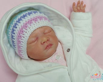 CROCHET PATTERN - Ice Cream Hat Crochet Pattern - Baby Hat Crochet Pattern - 5 sizes! Newborn - 12 months! Crochet Baby Beanie Pattern  Pdf