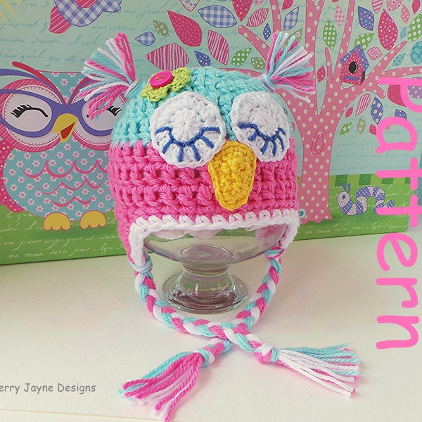 CROCHET OWL HAT Pattern Kerry Jayne Design Baby Owl Hat Pattern Owl Hat Crochet Pattern Baby owl hat pattern Owl Hats Owl Hat Pattern Uk