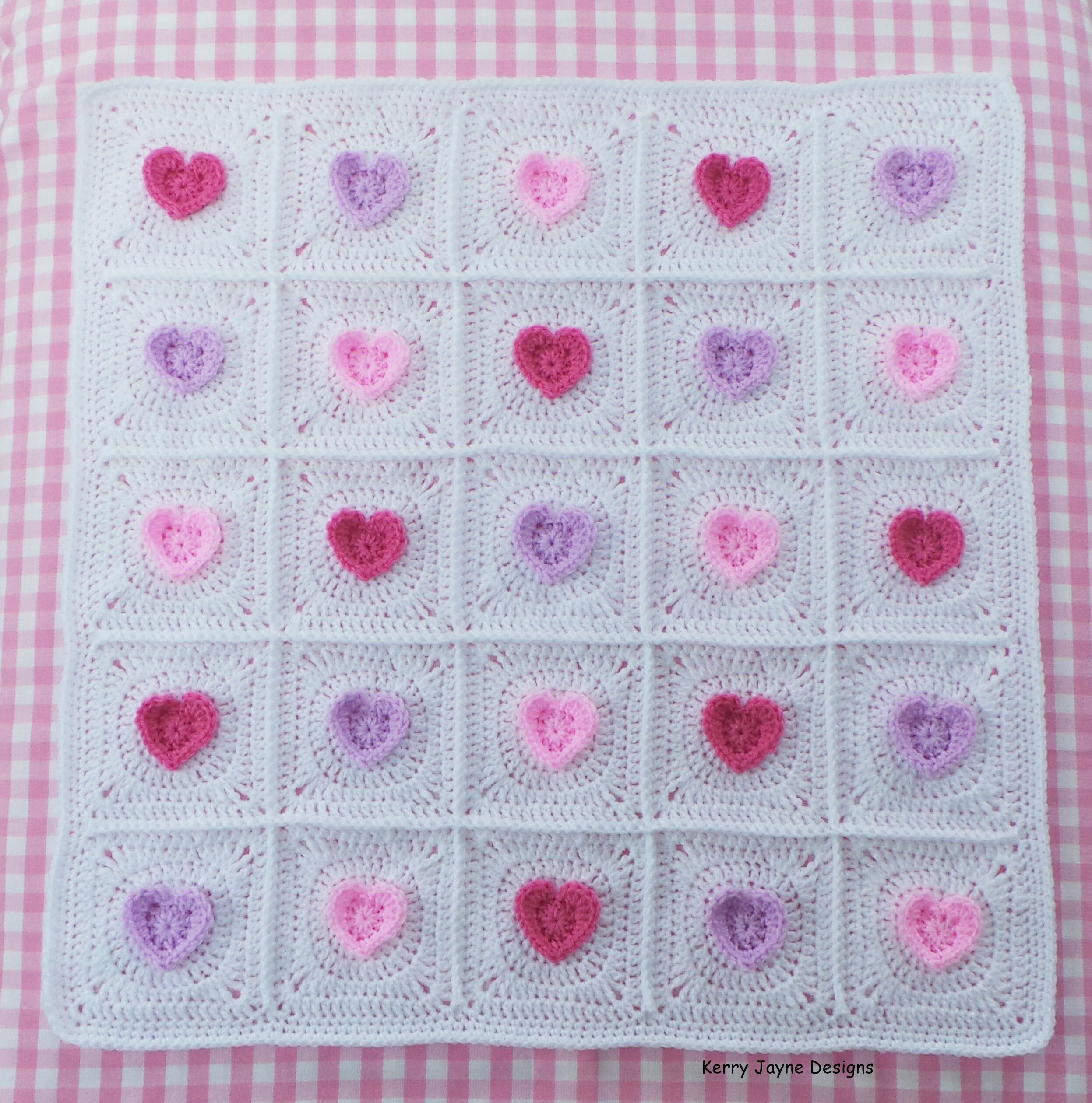 CROCHET PATTERN All Heart Blanket Crochet Blanket Pattern Etsy