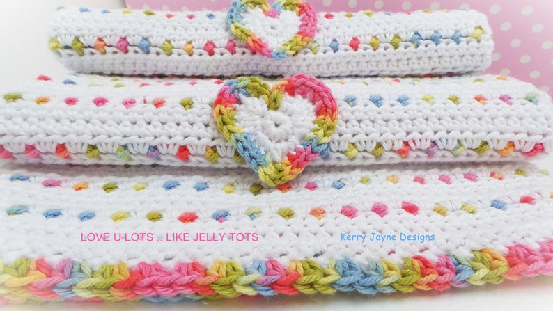 Gehäkelte Baby Decke Muster, LOVE U LOTS .. wie Jelly Tots Gehäkelte Decke Muster, Love you Lots wie Jelly Tots, Baby Blanket Pattern UK Bild 5