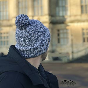 CROCHET HAT PATTERN Mens Crochet Hat Pattern, Unisex Crochet Hat Pattern Tweed Crochet Hat Pattern Boys, Girls, All family sizes included. image 5