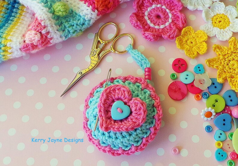 CROCHET PATTERN Scissor Keeper crochet pattern Pin cushion Etsy España