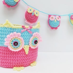 KERRY'S OWL BASKET and Owlets Crochet Pattern Crochet Amigurumi Owls Pattern A Basket full of Owlets Owl Toy Crochet Pattern and Tutorial image 2