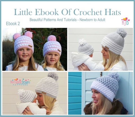 Crochet Hat Pattern Ebook Comes With so Many Sizes From Newborn Adult Step  by Step Photo Tutorials Baby, Toddler, Child, Teen, Adult 