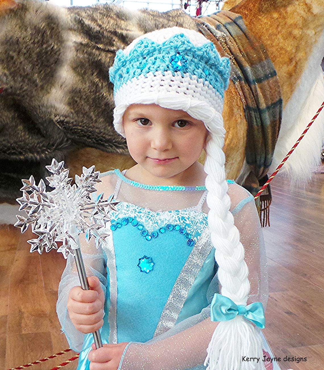 CROCHET HAT PATTERN Ice Queen Hat Pattern Princess Crown Etsy
