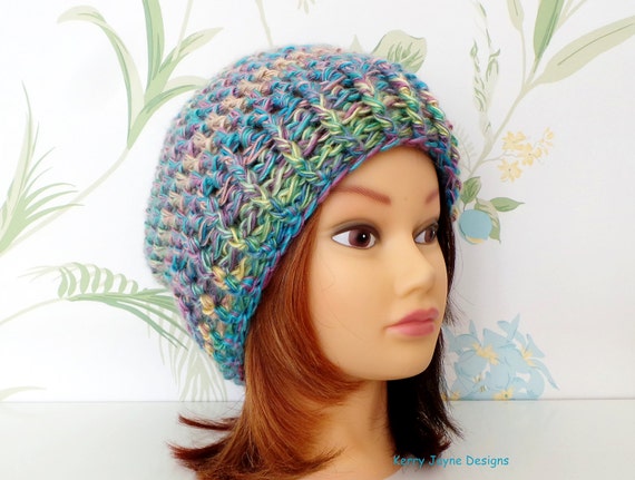 yarn crafting hat yarn for crochet Multi Colored Yarn Woven Blanket
