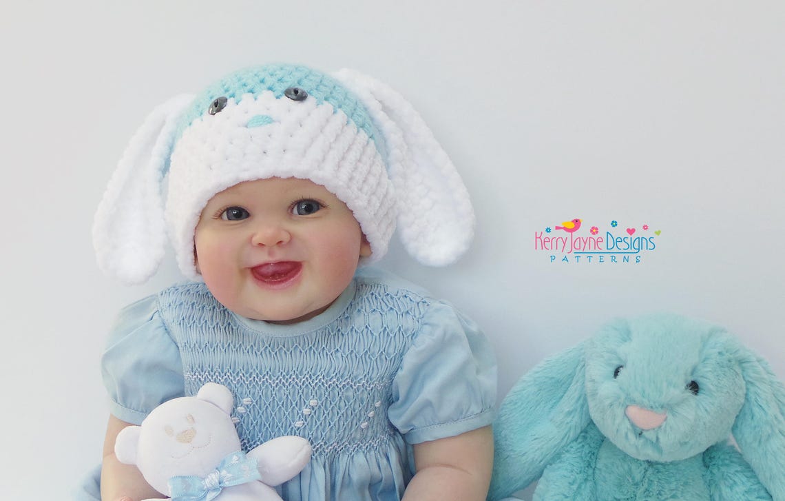 Baby Bunny Ears Hat Pattern Crochet Bunny Ears Hat Pattern Etsy