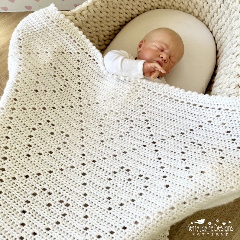 Heart Baby Blanket Crochet Pattern