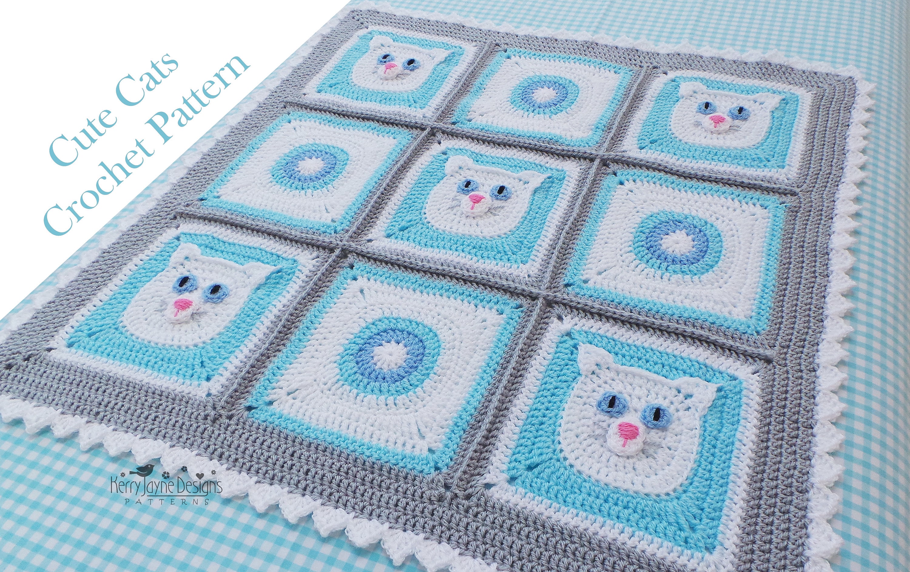 CAT BLANKET PATTERN Crochet Cat Blanket Pattern Cat Crochet Etsy UK