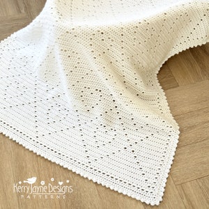 Heart Baby Blanket Crochet Pattern