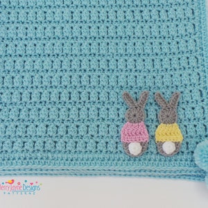 BABY BLANKET Crochet Pattern Bunny Blanket Crochet pattern Includes Tutorials for Blanket and Two Bunny sizes Instant download pattern image 7